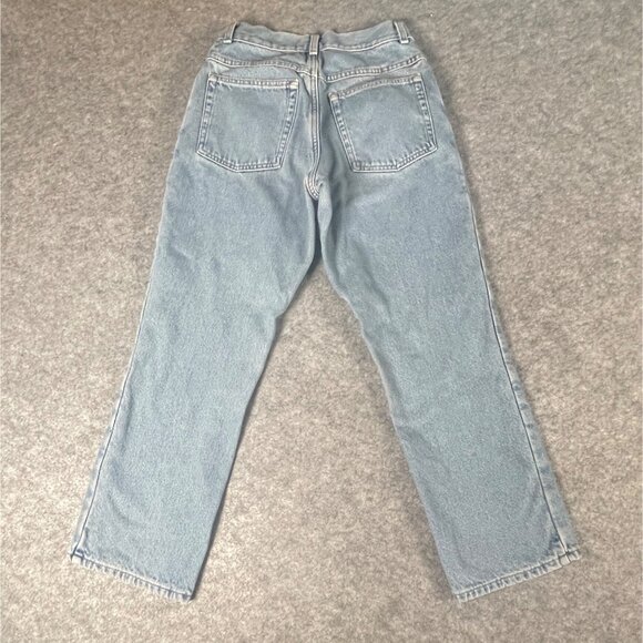 L.L. Bean Womens Medium Original Fit Jeans Flannel Lined Blue Comfortable Warm - Picture 10 of 12